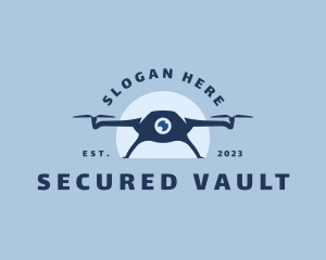 Drone Camera Security logo design