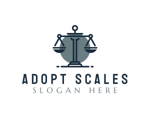 Paralegal Justice Scale logo design