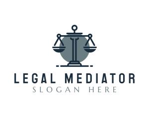 Paralegal Justice Scale logo design