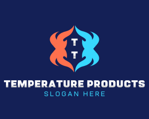 Heating Cooling Temperature logo