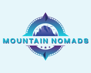 Compass Adventure Mountain logo design