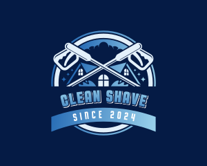 Pressure Washing Clean logo design