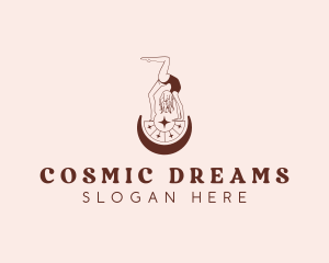 Cosmic Astrology Woman logo design