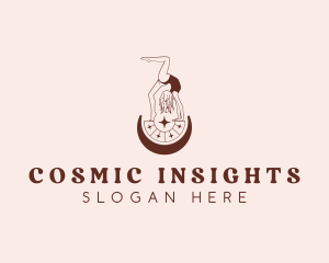 Cosmic Astrology Woman logo design