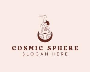 Cosmic Astrology Woman logo design