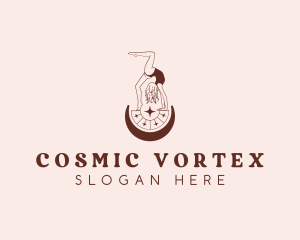 Cosmic Astrology Woman logo design