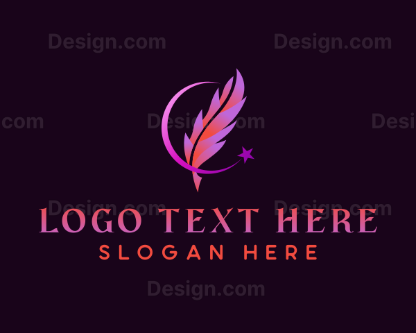 Quill Pen Writing Logo