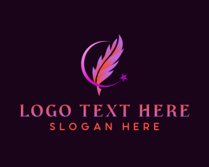 Quill Pen Writing logo