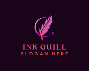 Quill Pen Writing logo design