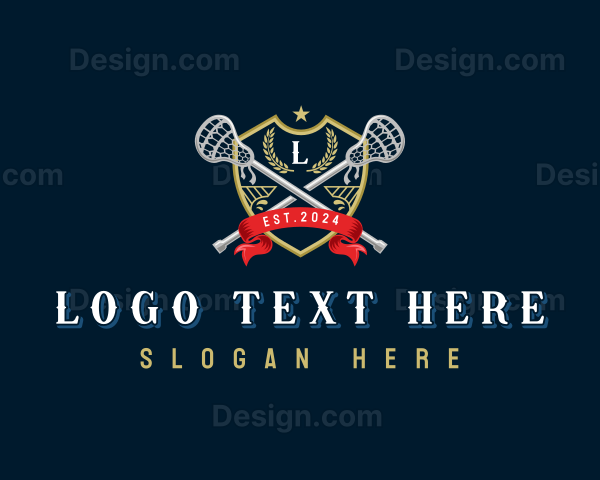 Lacrosse Shield Athletic Logo