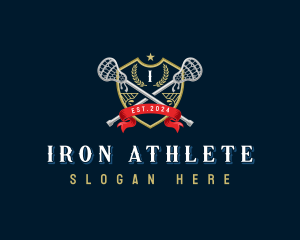 Lacrosse Shield Athletic logo design