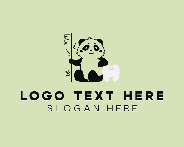 Panda Tooth Toothbrush logo