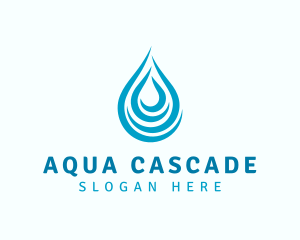 Water Droplet Liquid  logo design