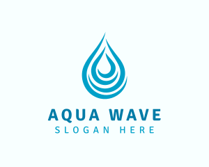 Water Droplet Liquid  logo design