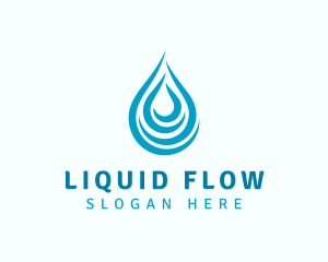 Water Droplet Liquid  logo design