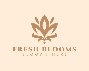 Lotus Flower Petal logo design