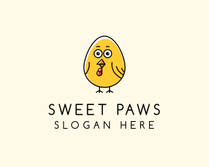 Cute Chick Egg logo design