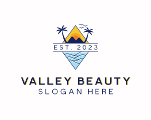 Travel Vacation Scenery logo design