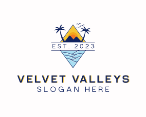 Travel Vacation Scenery logo design