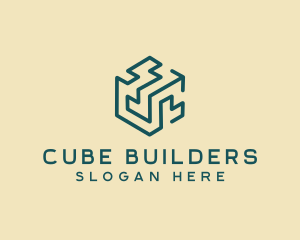 Modern Cube Arrow  logo design