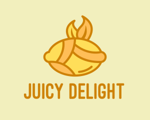 Lemon Citrus Fruit  logo design