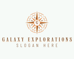 Travel Compass Navigation logo design