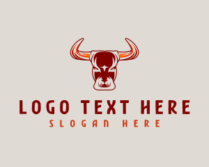 Horn - Bull Buffalo Horn logo design