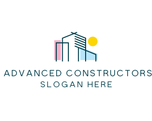 Building Contractor Architecture logo design