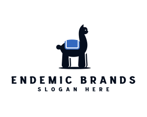 Wildlife Alpaca Mammal logo design