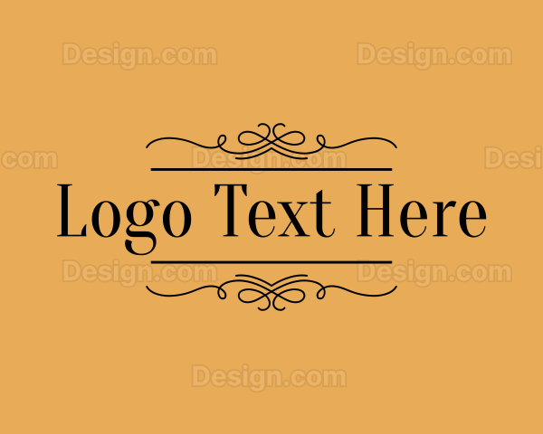 Elegant Fancy Restaurant Logo