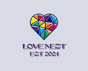 Mosaic LGBT Heart  logo