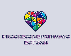 Mosaic LGBT Heart  logo