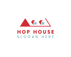 Roof House Maintenance logo design