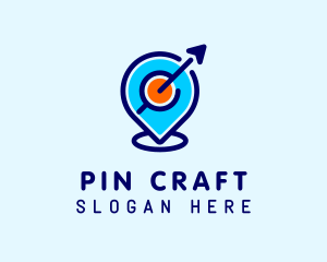 Travel Location Pin logo design