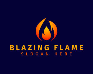 Fuel Fire Flame logo design