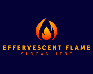 Fuel Fire Flame logo design