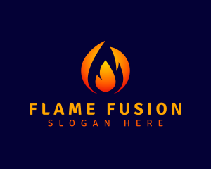 Fuel Fire Flame logo design