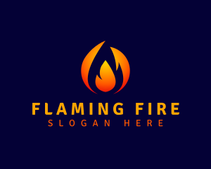 Fuel Fire Flame logo design