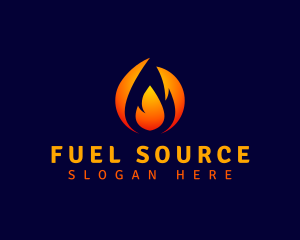 Fuel Fire Flame logo design