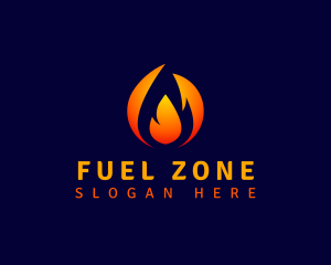 Fuel Fire Flame logo design