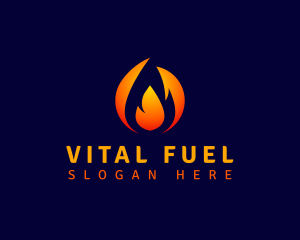 Fuel Fire Flame logo design