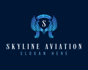 Aviation Wings Flying logo