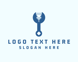 Blue Industrial Wrench logo