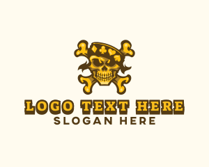 Casino Skull Crossbones logo