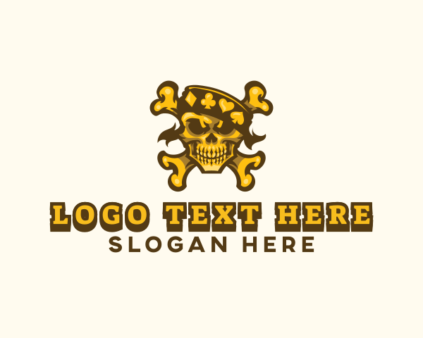 Casino Skull Crossbones logo