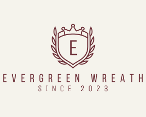 Royal Agency Shield Wreath logo design