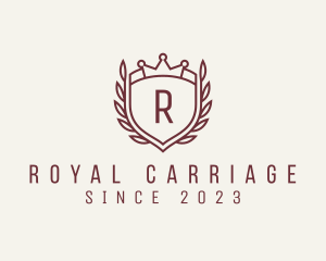 Royal Agency Shield Wreath logo design