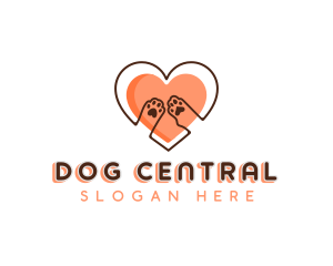 Cat Dog Heart logo design