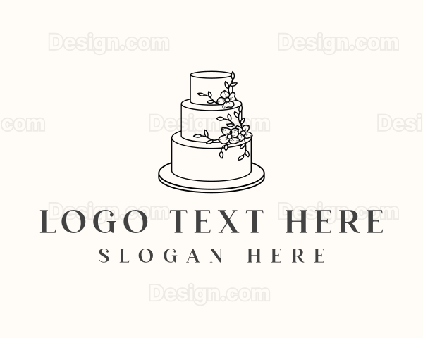 Wedding Cake Baking Logo