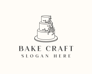 Wedding Cake Baking logo design